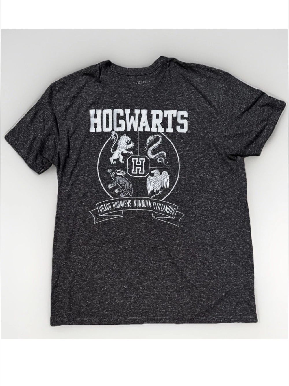 (XL) HOGWARTS Harry Potter 4 House Comfy Dark Gray T-Shirt